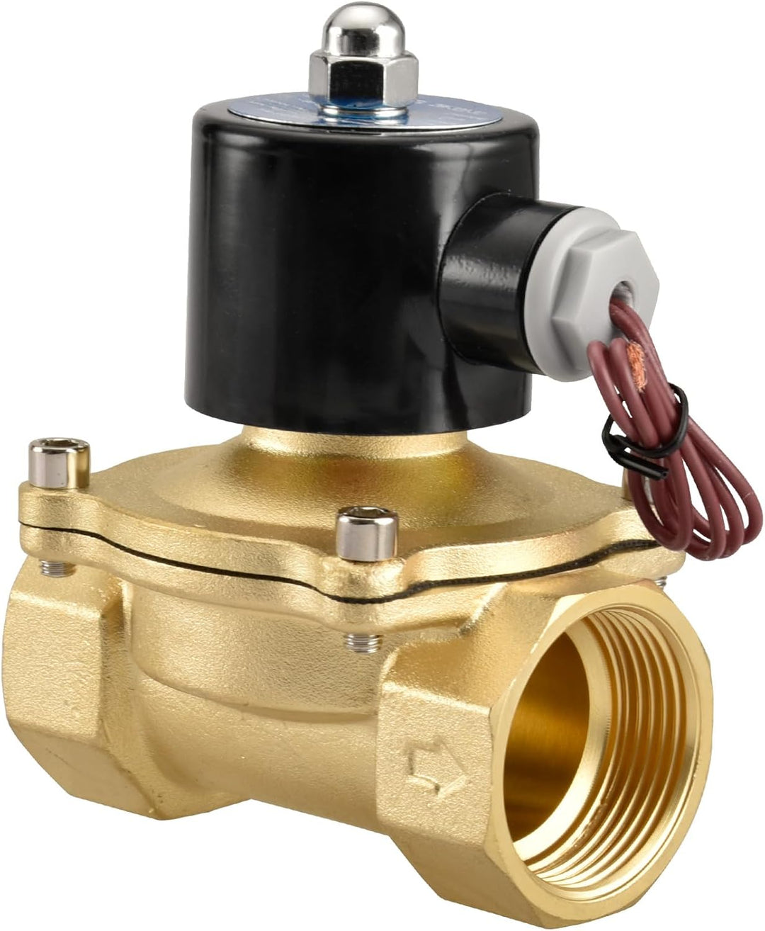 Heschen Messing Elektrisches Magnetventil, 2W-320-32, PT 1-1/4'', DC24V, Direktwirkung Wasser Luft,