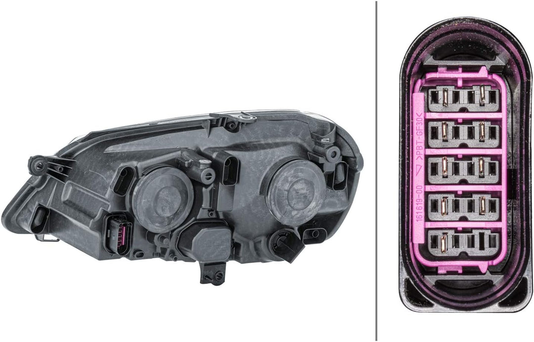 HELLA 1EE 247 019-221 FF/Halogen-Hauptscheinwerfer - rechts - für u.a. VW Polo (9N_), Rechts