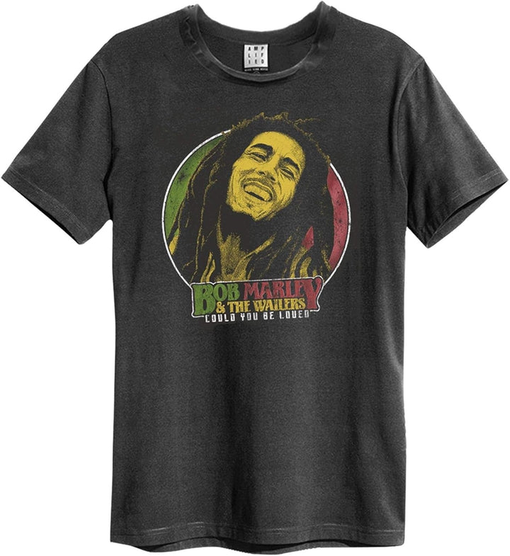 AMPLIFIED Herren Shirt BOB Marley Will You BE Loved XS Schwarz, XS Schwarz