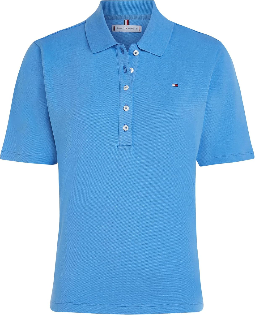 Tommy Hilfiger Damen 1985 Reg Pique Polo Ss Kurzarm Poloshirts, Blau (Blue Spell)