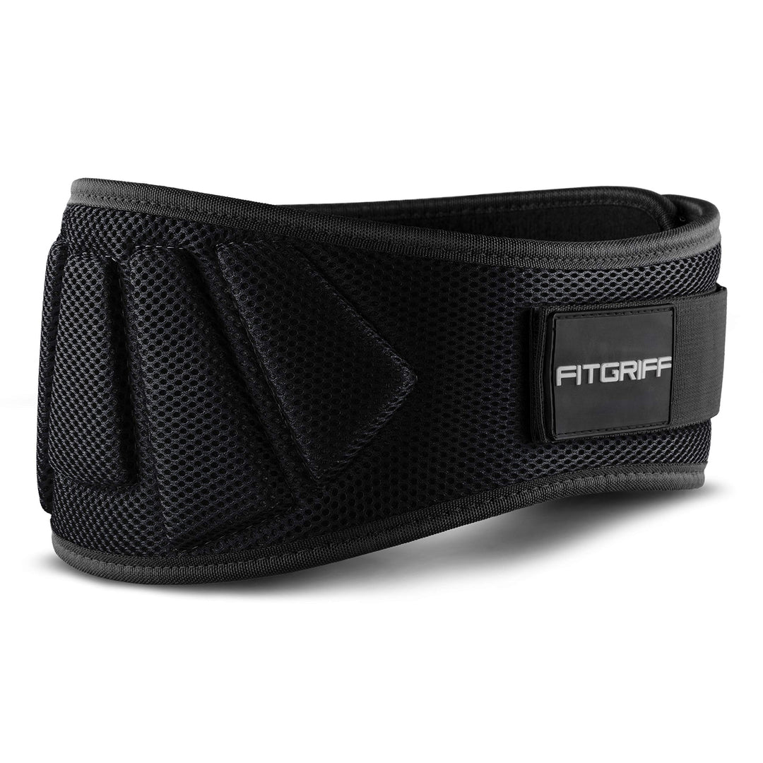 FITGRIFF® Gewichthebergürtel V1 - Fitness-Gürtel für Bodybuilding, Krafttraining, Gewichtheben und C