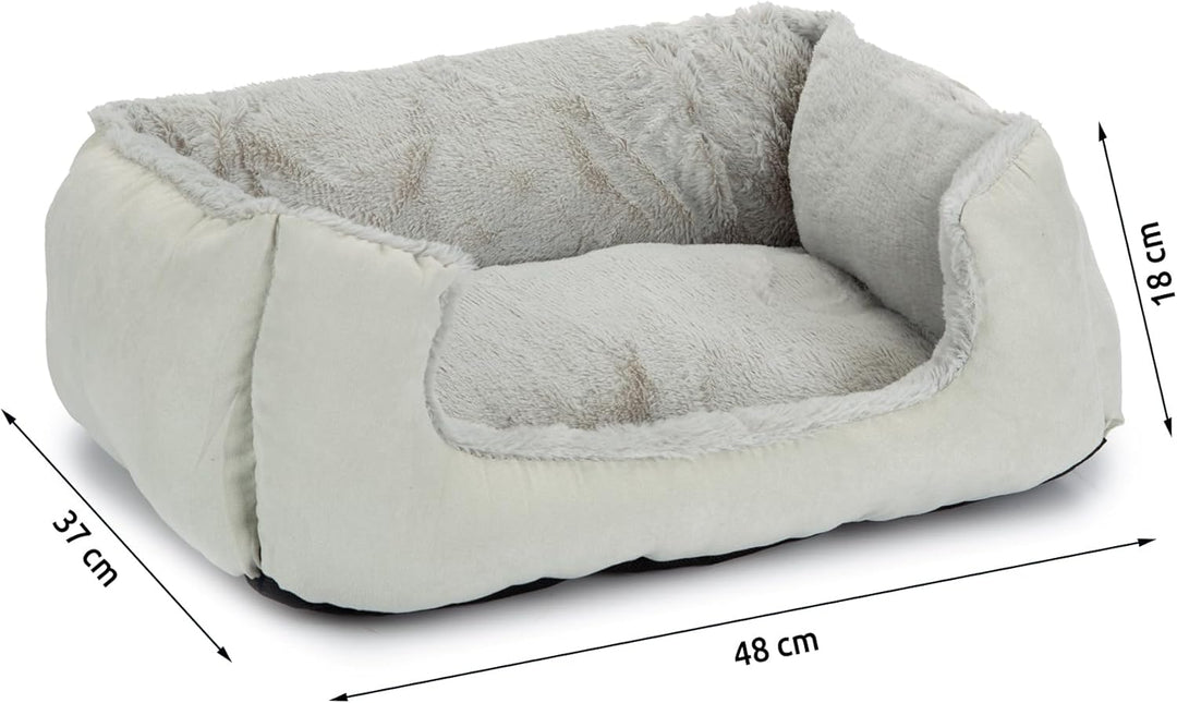 Beeztees Baboo, Katzenbett, grau/grau, 48x37x18 cm, grau/grau