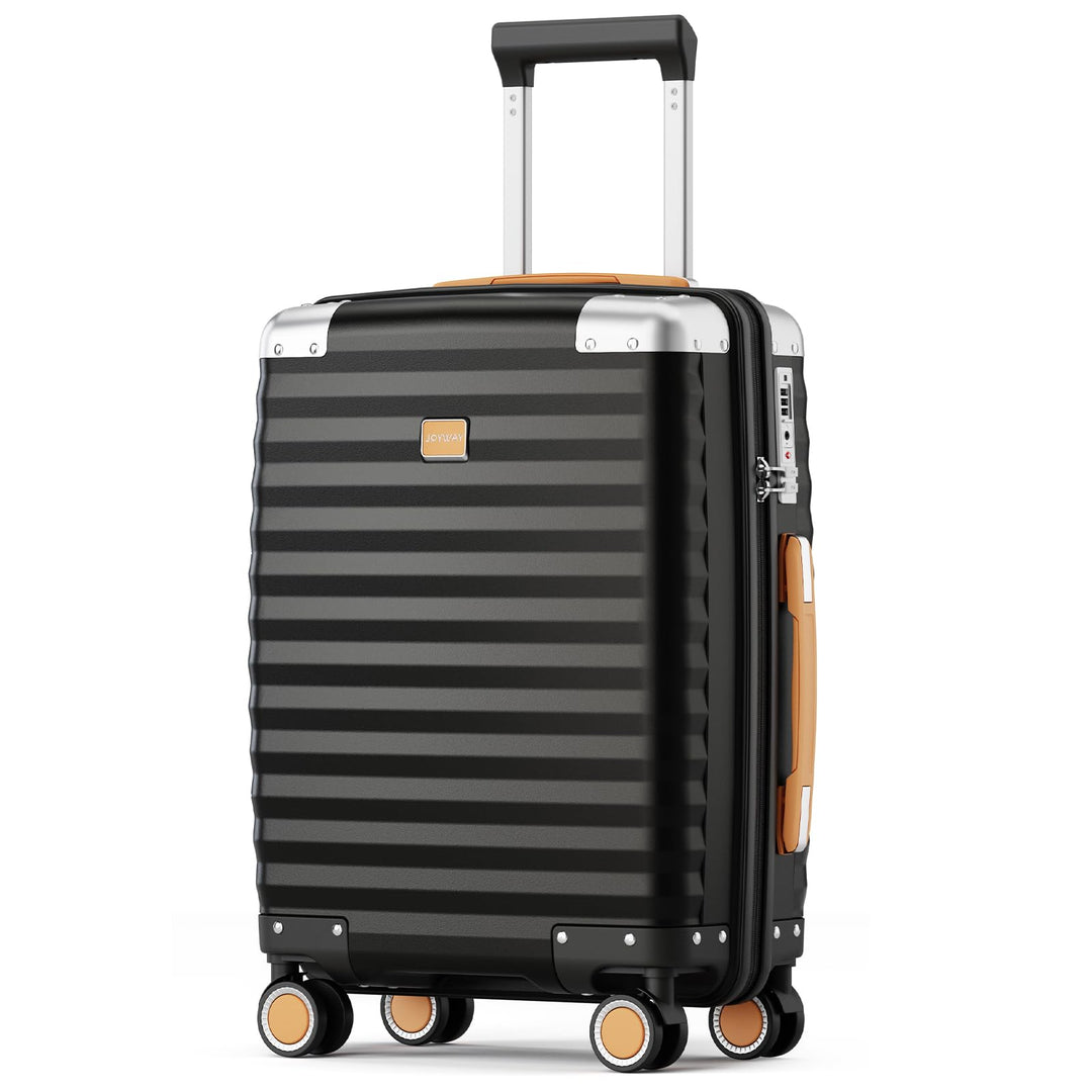 Joyway Koffer Trolley Reisekoffer von PP Hartschalen Trolley mit 360° Doppelrollen und TSA Schloss f