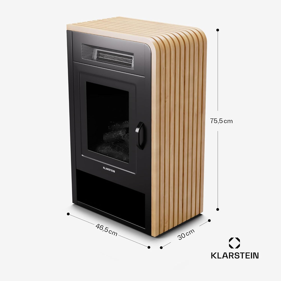 Klarstein Elektrokamin, Elektro Heizungen für Wohnzimmer & Innenräume, Elektrischer Kamin mit LED Fl