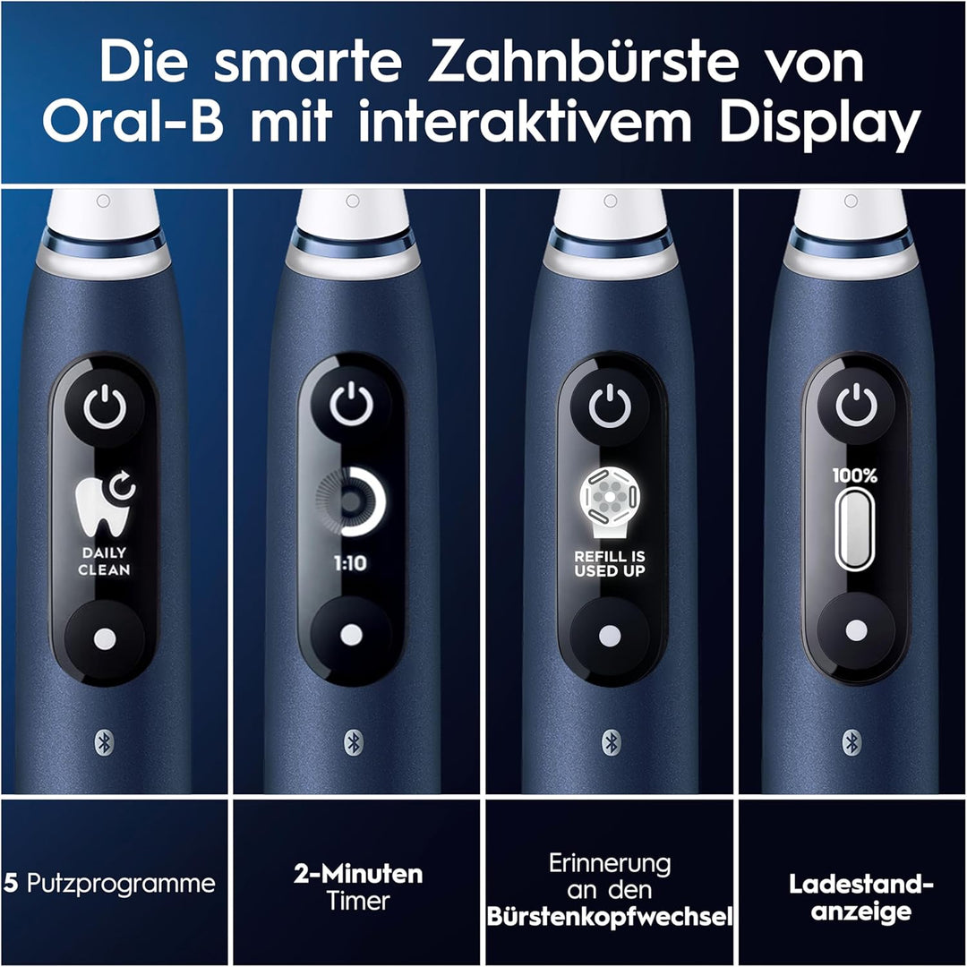 Oral-B iO Series 7 Elektrische Zahnbürste/Electric Toothbrush, 2 Aufsteckbürsten, 5 Putzmodi für Zah