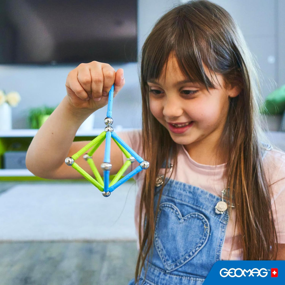 Geomag Classic - 25 Teile - Magnetisches Konstruktionsspielzeug für Kinder - Green Line - Lernspiel