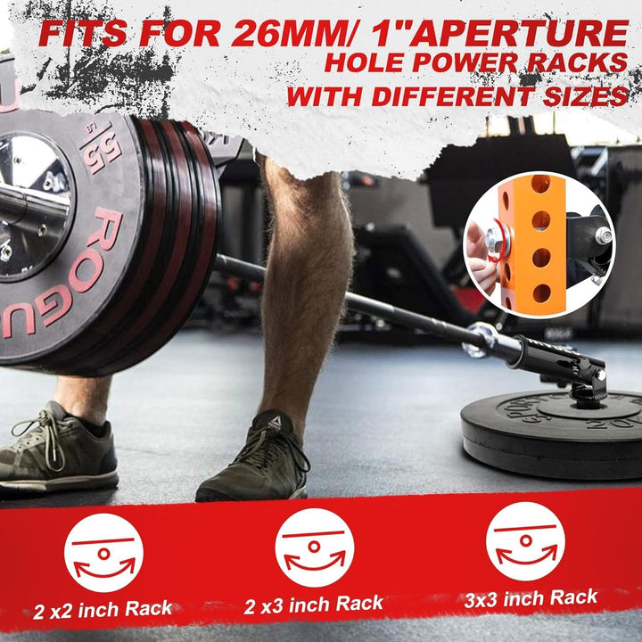 AHTAPFON Barbell Landmine Attachment for Rack,360°Rotation T-Bar Row Attachment Platform,Landmine Ba