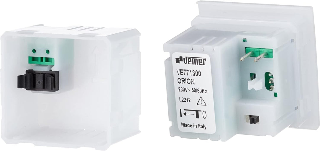 VEMER VE771300 ORION Einbauleuchte (2 Module) zur Beleuchtung von Räumen bei Stromausfall, Opalweiss