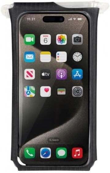 Topeak Unisex – Erwachsene Phone DryBag M Smartphone-Schutzhülle, Schwarz, 16,5x8,7x1,3 cm