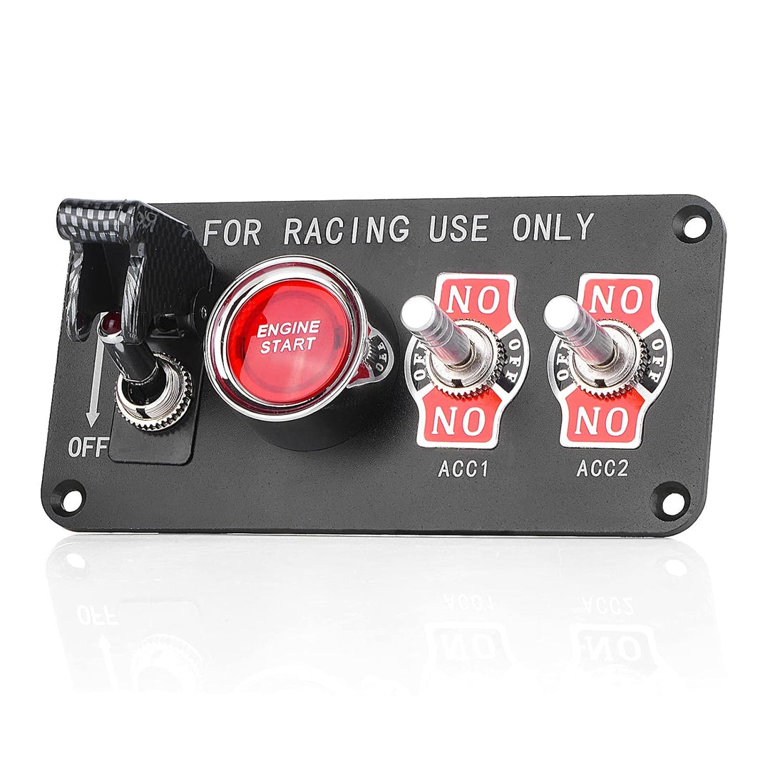 Jtron Autoschalterfeld 12v20a Kippschalter 4 in 1 Zündschalter 12v50A START-Taste für Autoboot (ON-O