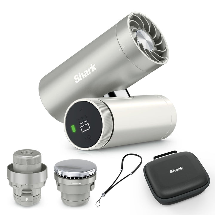 Shark ChillPill 3-in-1-Hochgeschwindigkeits-Handventilator-, Sprühnebel- und InstaChill-System Paket