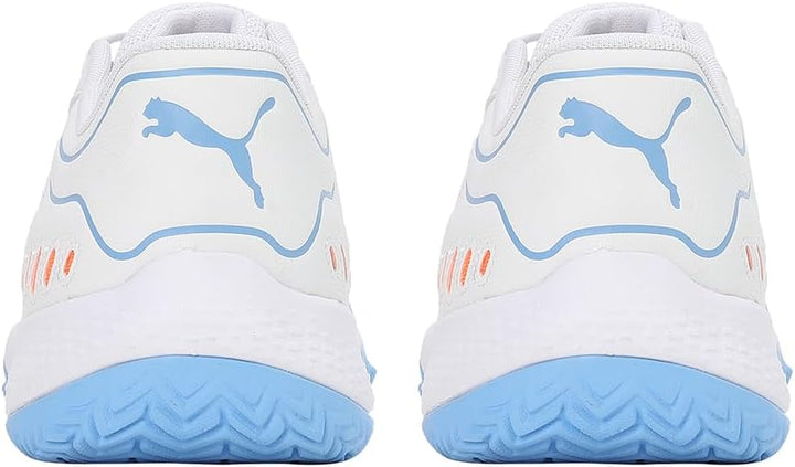 PUMA Unisex Solarsmash RCT Bootsschuh 39 EU Puma White Puma Black Team Light Blue, 39 EU Puma White