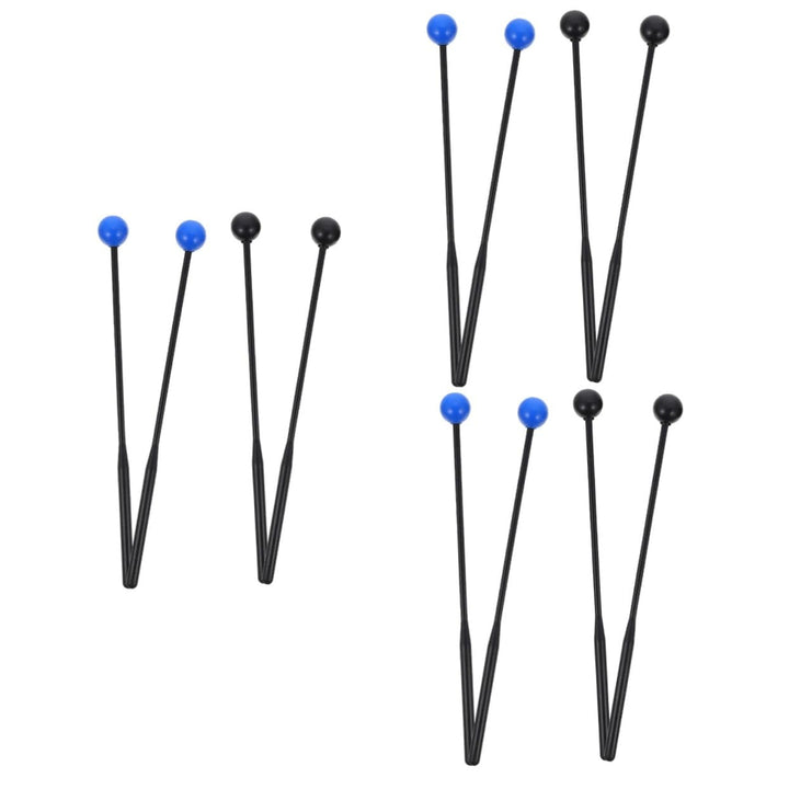 Supvox 6 Paare Trommelstock Zungentrommelschlägel Xylophonschlägel Silikonschale Klangschale Aus Kri