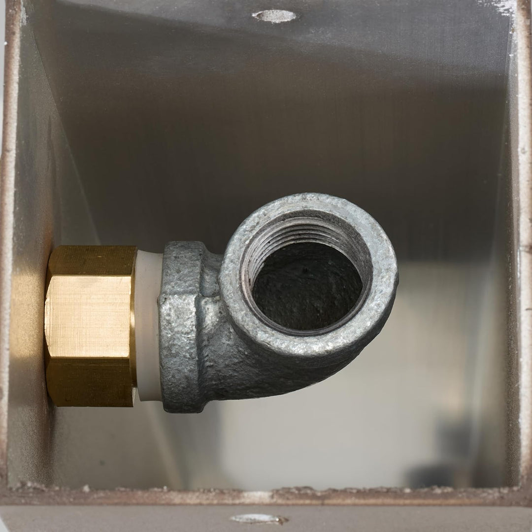 Relaxdays Standbrunnen Antik, mit Wasserhahn, HBT 71x17x21cm, Wasserzapfsäule Garten, Terrasse, Zier