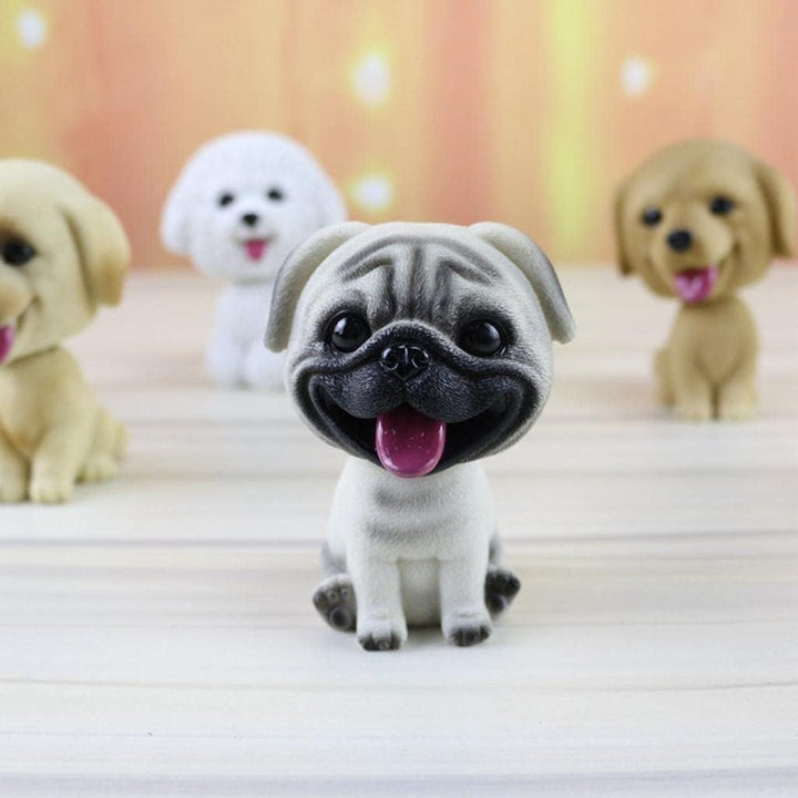 MagiDeal Hund Wackelfiguren für Auto, Auto Nette Nicken Schütteln Kopf Hund Wackelhund, Bobblehead H