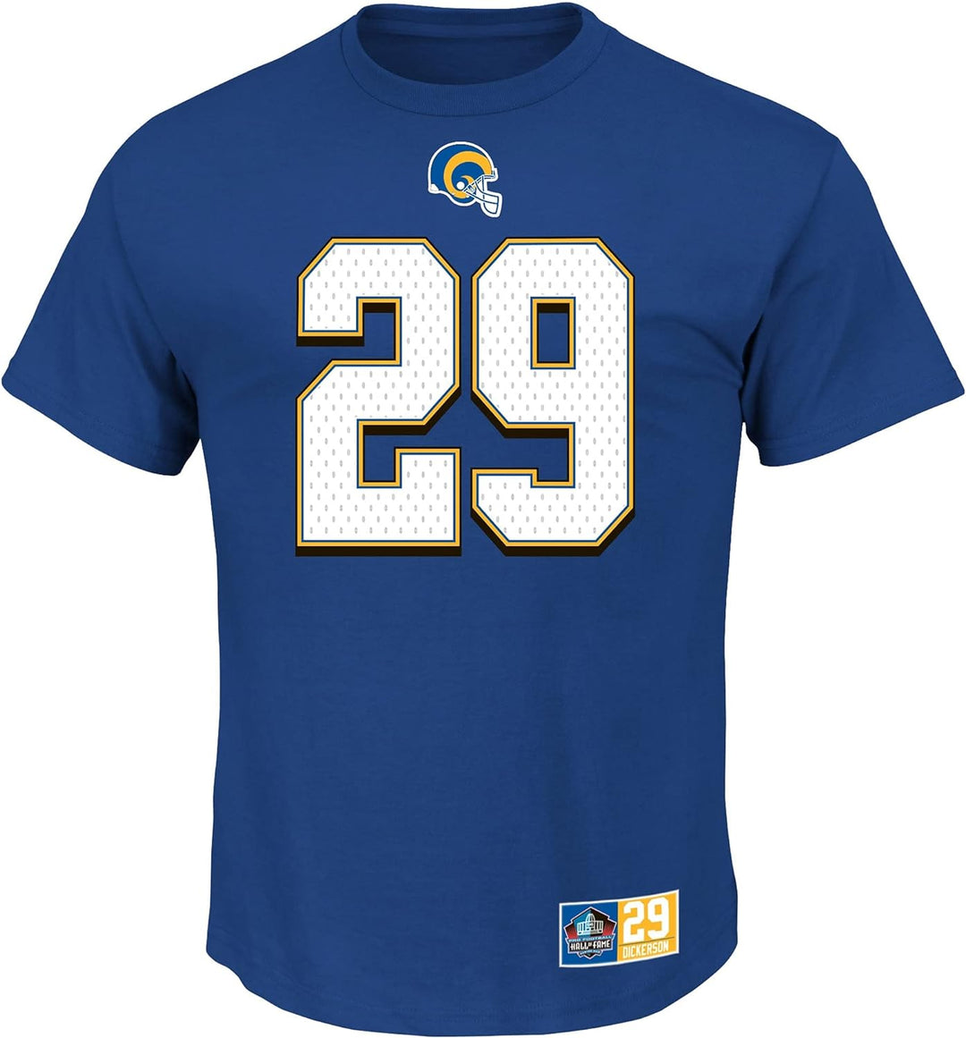 Majestic Athletic NFL Football T-Shirt Los Angeles Rams Eric Dickerson blau Trikot Jersey Receiver I