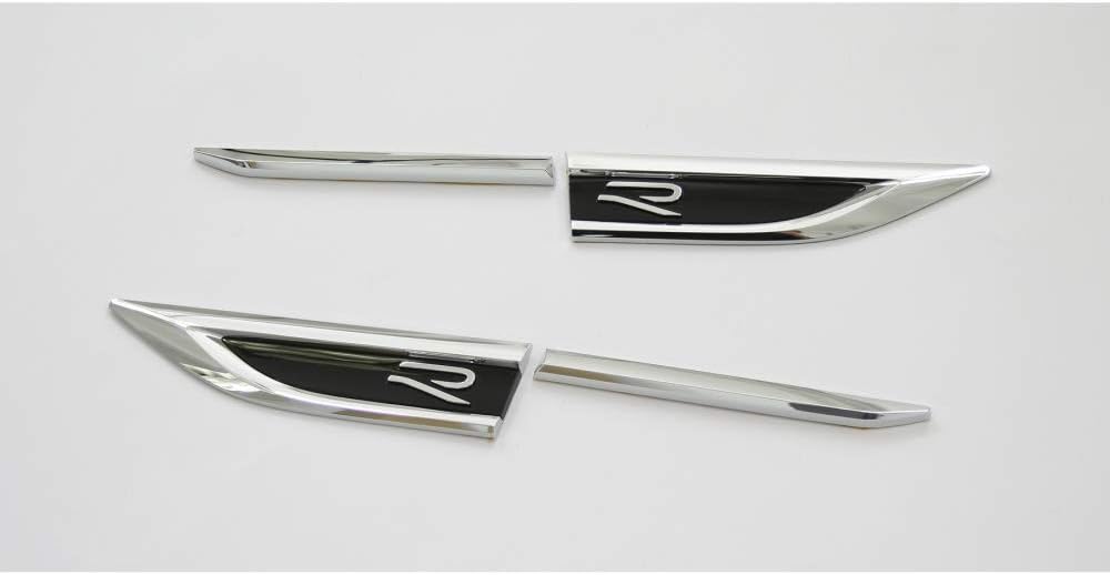 Original VW T-ROC R-Modell Plakette Set seitlich Kotflügel Emblem 4-teilig Tuning Logo