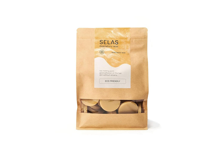 Enthaarungswachs 1Kg. SELAS. Zur Auswahl stehen Natur, Hagebutte oder Aloe Vera. Hergestellt aus nat