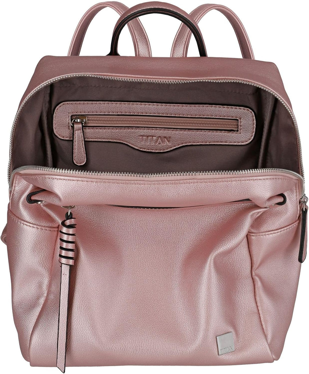 TITAN Spotlight Zip Backpack Metallic Pink, Metallic Pink