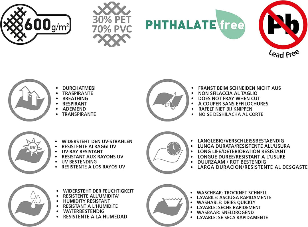 BRUNNER Kinetic Zeltteppich, 250 x 400 cm (grau) 400 cm x 250 cm - Grigio, 400 cm x 250 cm - Grigio