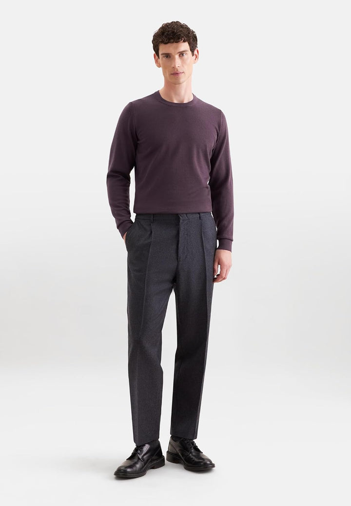 Seidensticker Herren Herren Pullover Strickpullover S Dark Coffee, S Dark Coffee