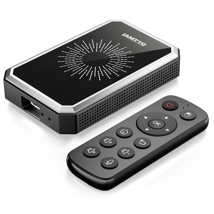 LAMTTO 4-in-1 Wireless CarPlay Android Auto Adapter mit Net-Flix/YouTube/Tik Tok Google-Play Downloa
