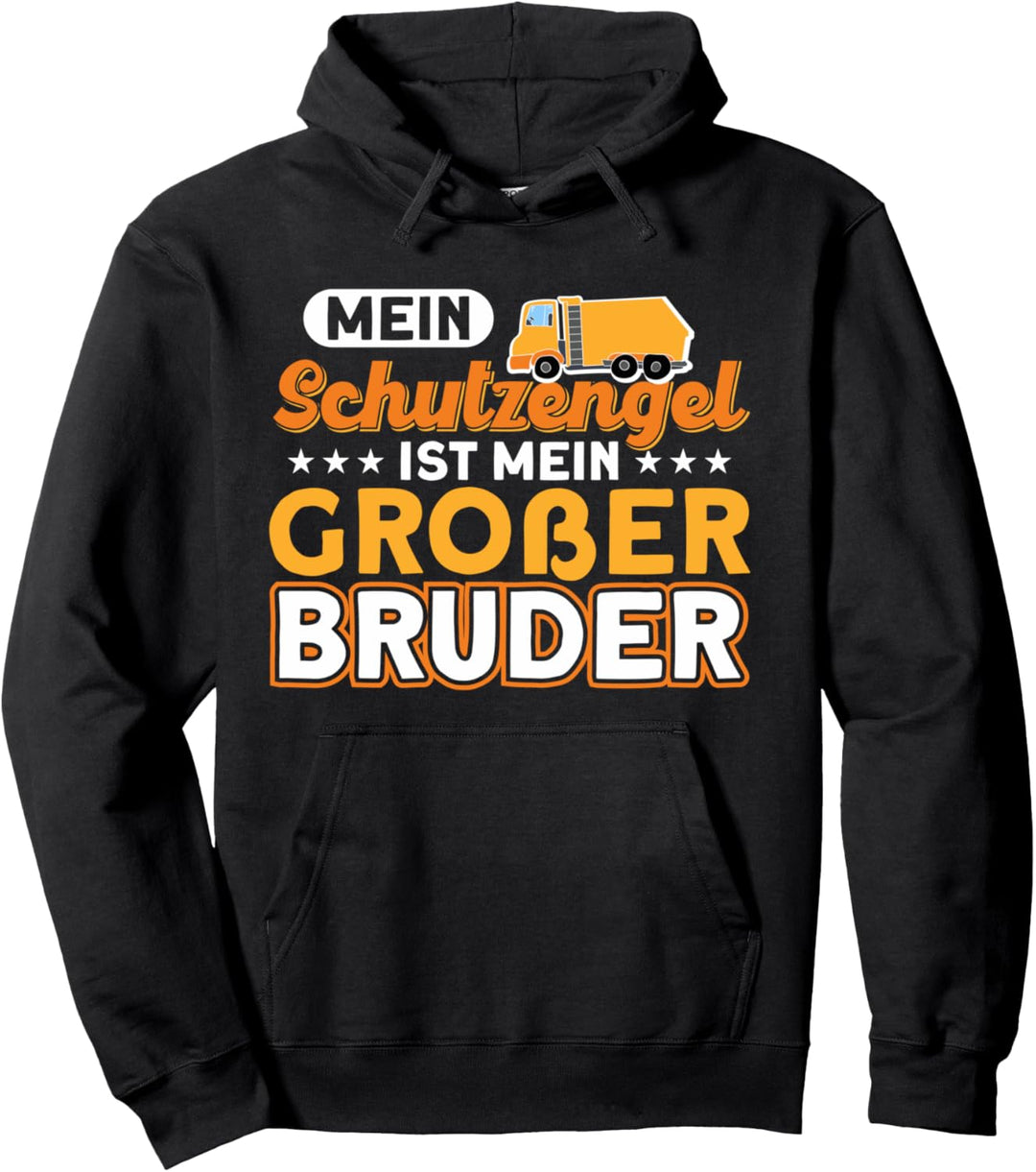 Grosser Bruder Geschwister Brüder Baggerfahrer Pullover Hoodie