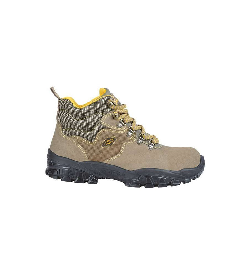 Cofra NT130-000.W45 NEW TEVERE S1 P SRC Sicherheitsstiefel, Beige/Gelb, Grösse 45 45 EU, 45 EU