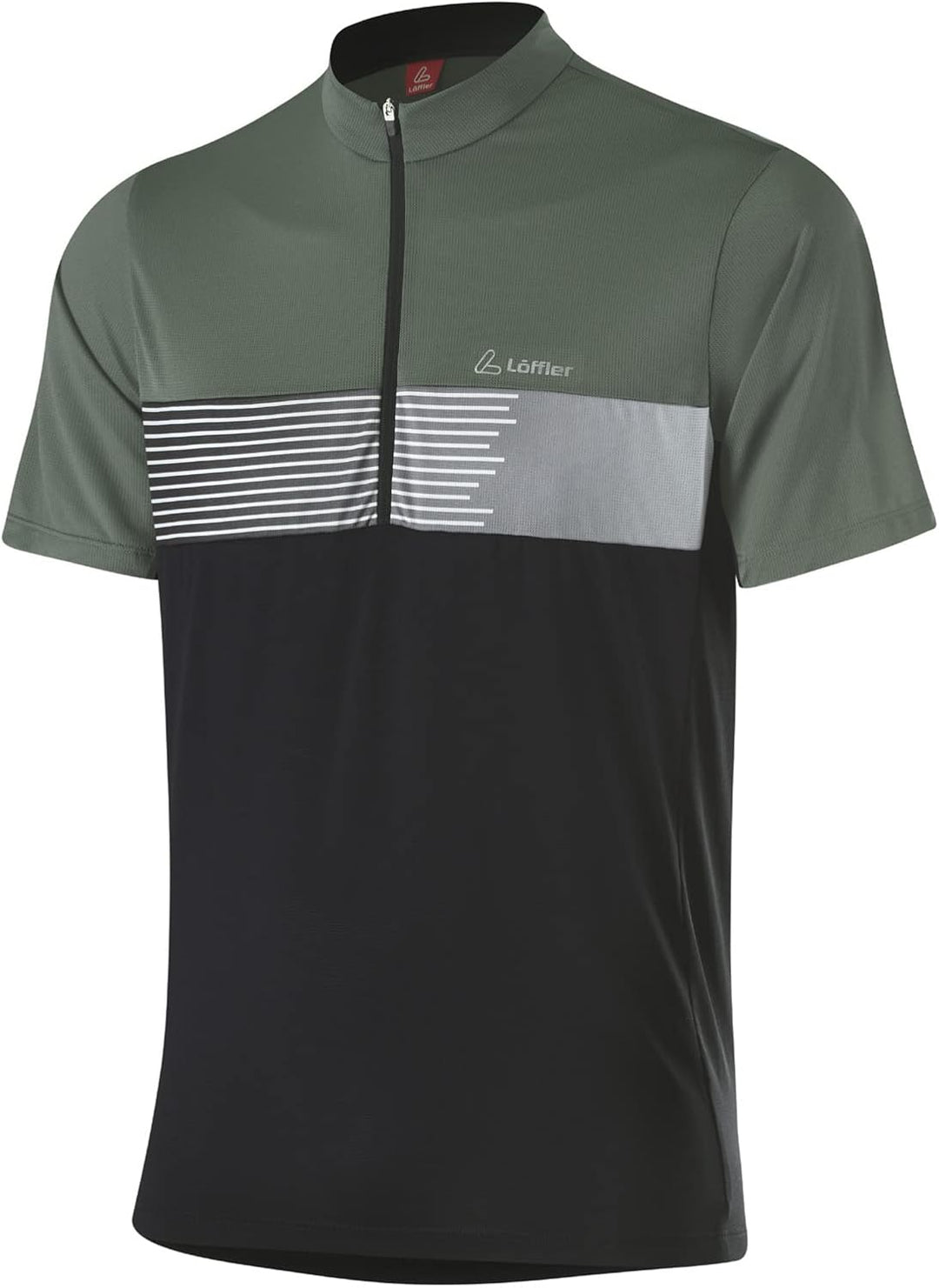 LÖFFLER Bike Tricot Scala 58 Black - Green, 58 Black - Green