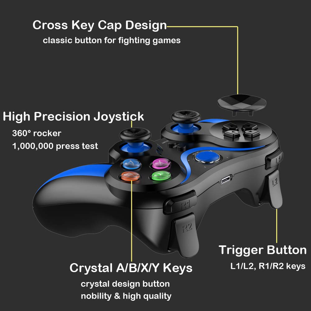 arVin Mobile Game Controller für iOS/Android, Wireless MFi Gamepad für iPhone 14/13/12/11, für Samsu