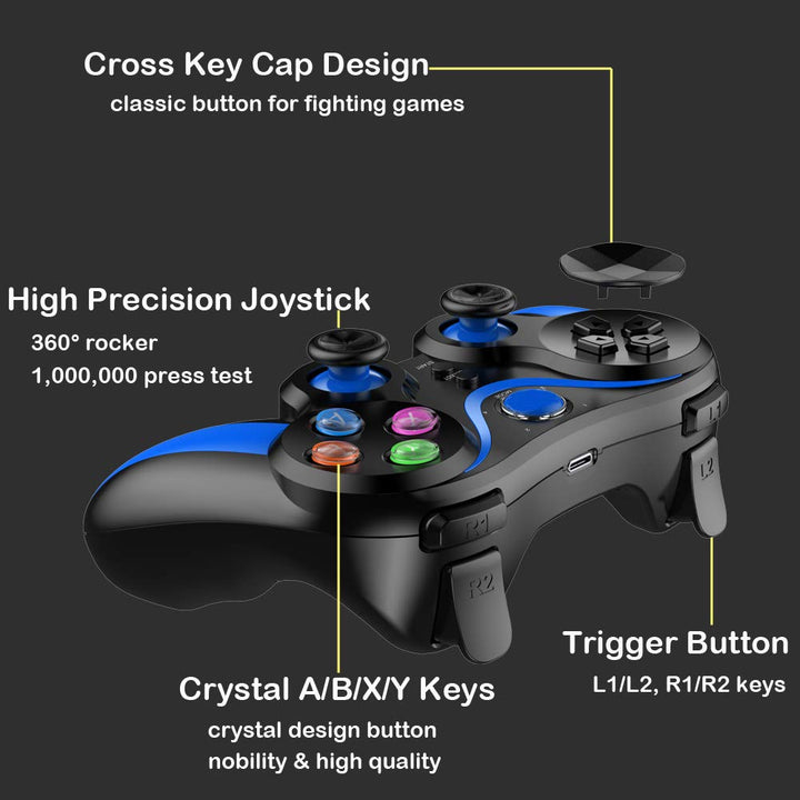 arVin Mobile Game Controller für iOS/Android, Wireless MFi Gamepad für iPhone 14/13/12/11, für Samsu