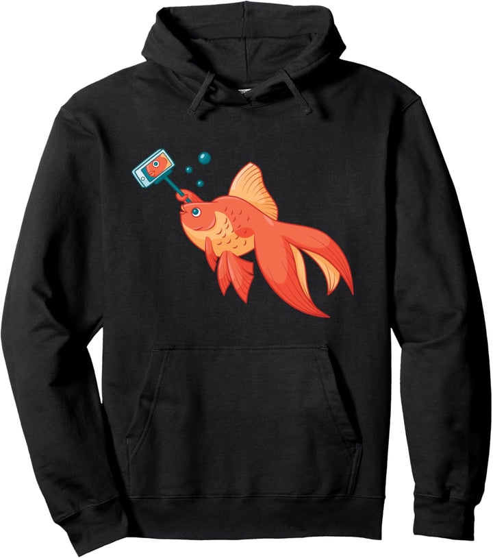 Kamera Goldfisch mit Kamera Pullover Hoodie