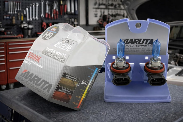 MARUTA SUPER WHITE H1 12V 55W Halogenlampe für Scheinwerfer, Fernlicht, 5500K Xenon-Effekt, langlebi