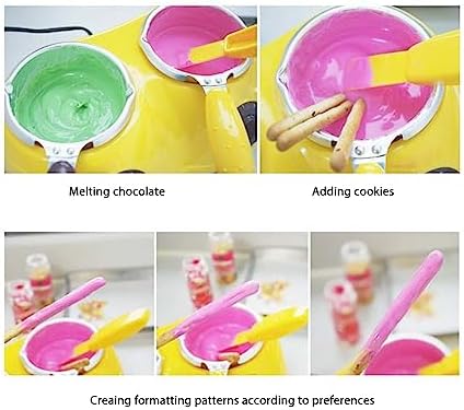 TOPINCN Schokoladenschmelzofen, Schmelzgerät, DIY-Doppeltopf-Werkzeug mit Elektrischer Heizung, Scho