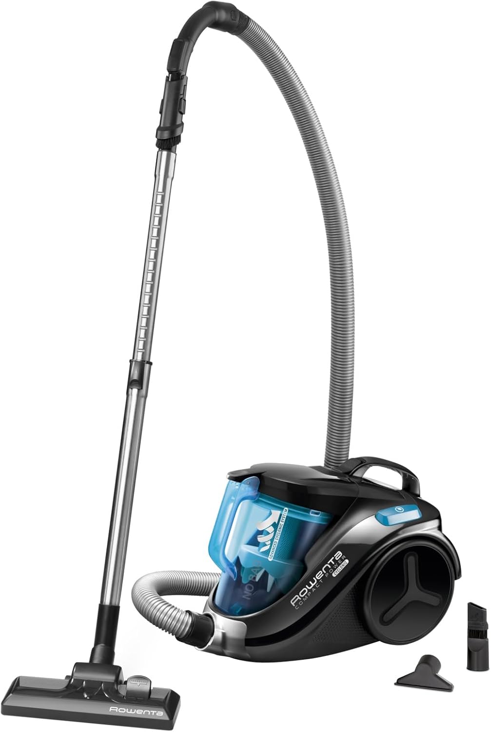 Rowenta RO3731 Compact Power Cyclonic | Beutelloser Staubsauger | Leise | 750 Watt | 1,5 Liter Fassu