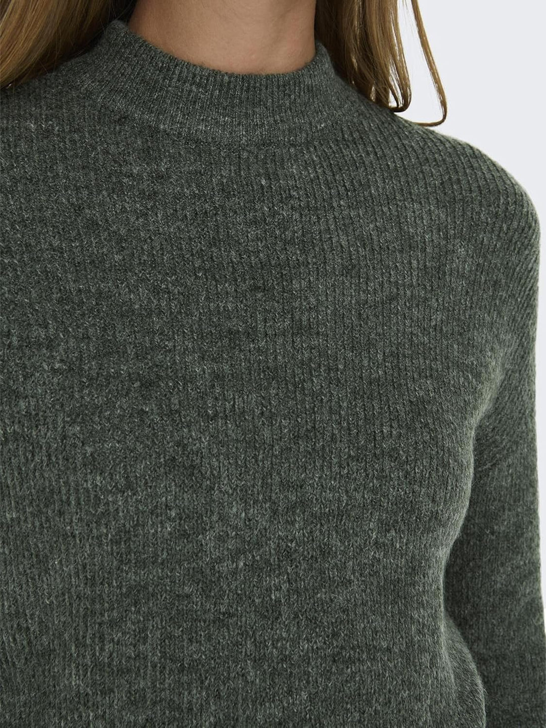 ONLY Female Strickpullover ONLCAMILLA Strickpullover, L Pine Grove/Detail:melange