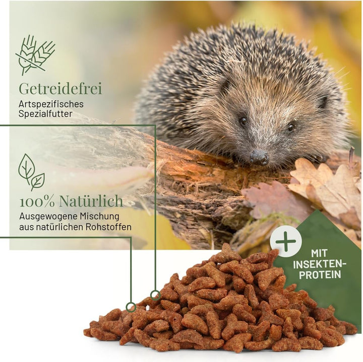 WILDLIFE HOME Igelfutter VON IGELHILFEN EMPFOHLEN Getreidefrei 1kg - Artgerechtes Spezialfutter für