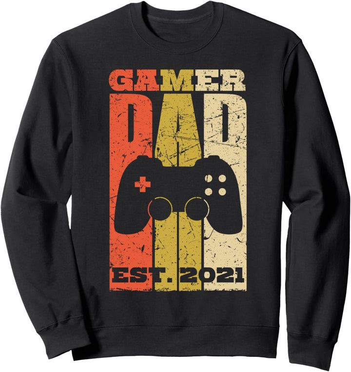 Gamer Dad 2021 Schwangerschaft Papa Sweatshirt