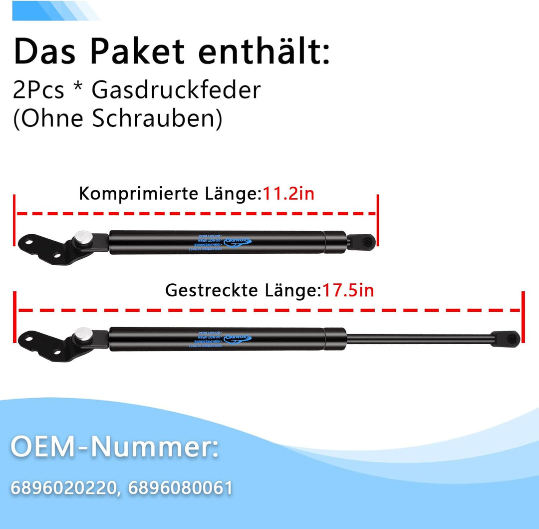 2Pcs Gasfeder Heckklappendämpfer für Toyota Celica ZZT23 1999-2005 Gasdruckfeder Dämpfer Kofferraum