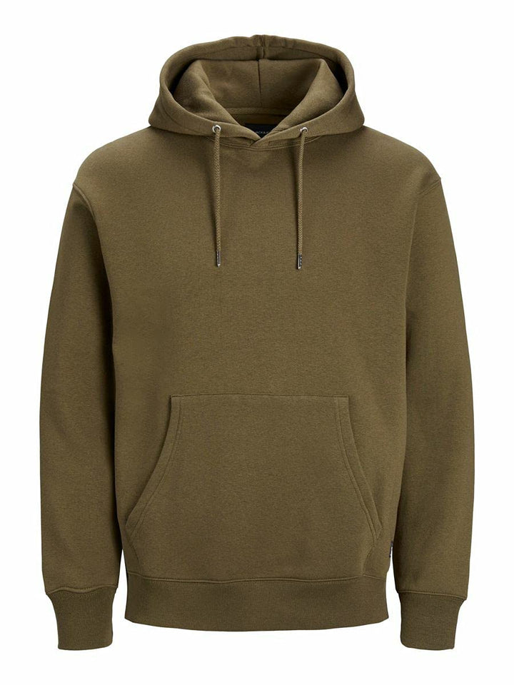 JACK & JONES Male Kapuzenpullover Logo Kapuzenpullover S Khaki, S Khaki