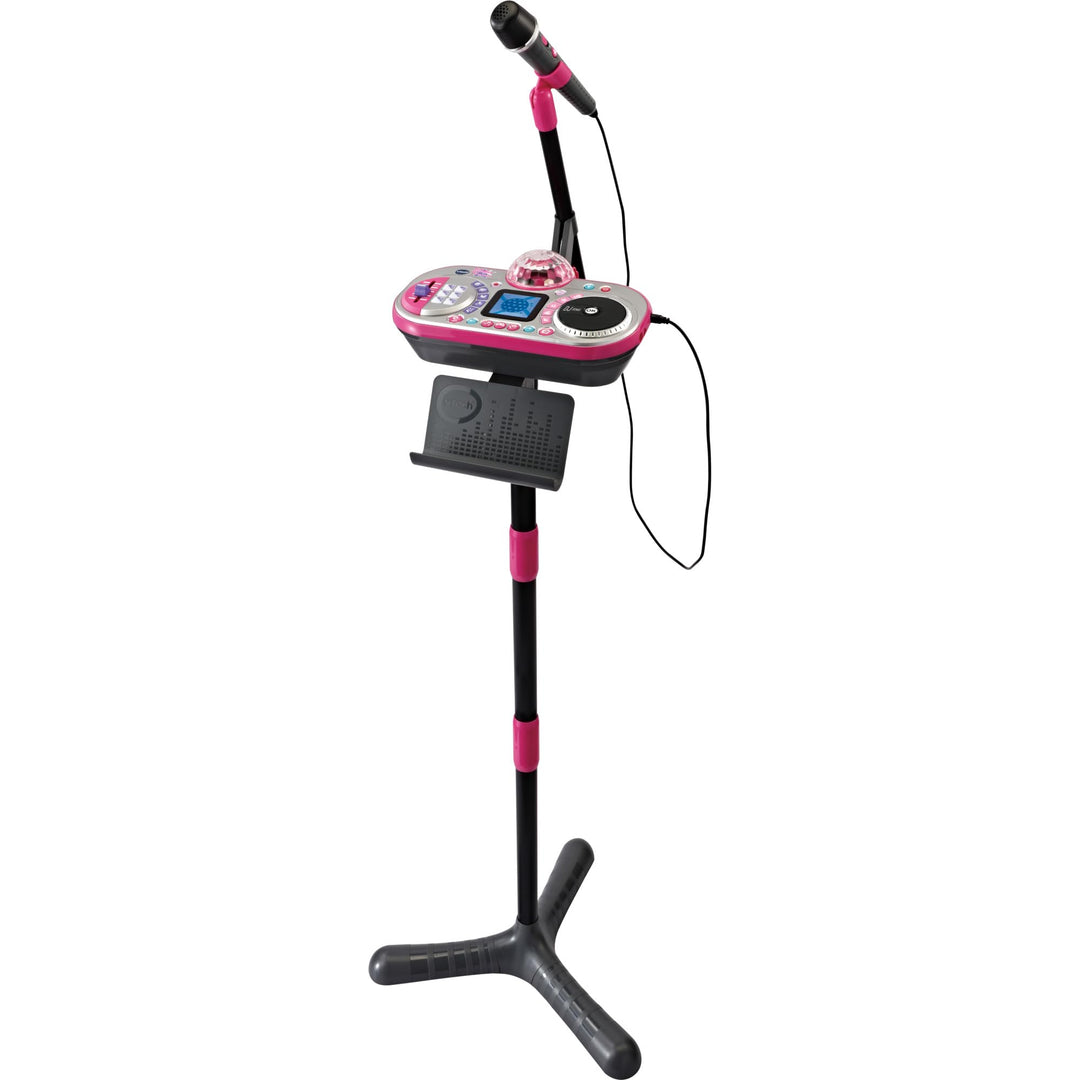 VTech Kidi Super Star DJ Studio pink – 10-in-1 Karaokespielzeug mit Mikrofon, abnehmbarem DJ-Mischpu