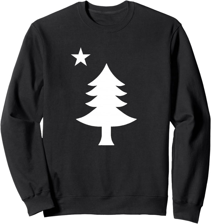 Maine Pine Tree State Flagge Vintage USA Amerika Souvenir Sweatshirt