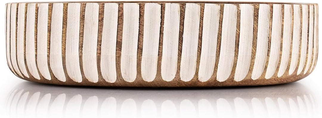 Kimona Obstschalen aus Holz, Obstschale oder dekorative Schale als Tischdekoration für Küchentheke o
