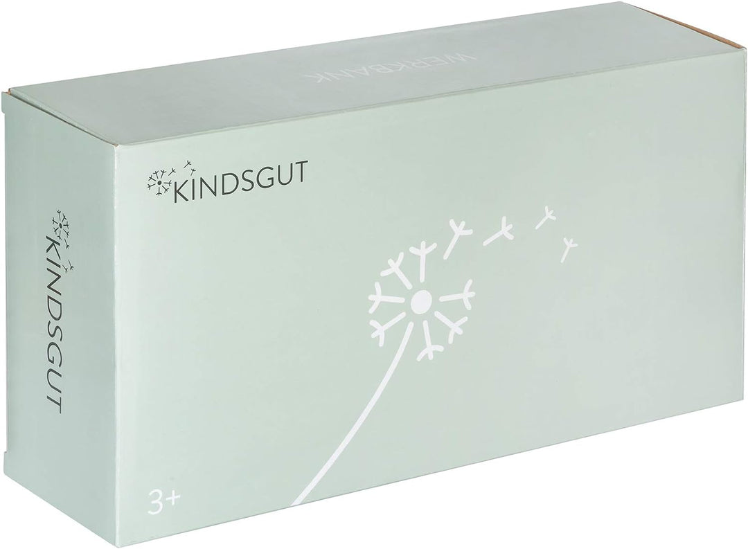Kindsgut Werkbank aus Holz, Spiel-Spass zum Bauen Schrauben und Hämmern, hochwertige Qualität, Schli