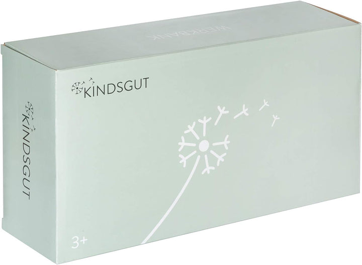 Kindsgut Werkbank aus Holz, Spiel-Spass zum Bauen Schrauben und Hämmern, hochwertige Qualität, Schli