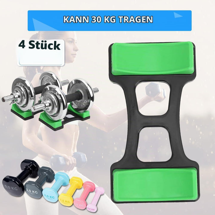 4 Stück Rack Hantel Bodenschutz Fitness, Gym Hantel Storage Rack, Kurzhantelablage Klein Kurzhantel,