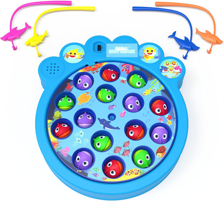 Spin Master Games Pinkfong Baby Shark Let's Go Hunt-Angelspiel – spielt den Baby Shark-Song