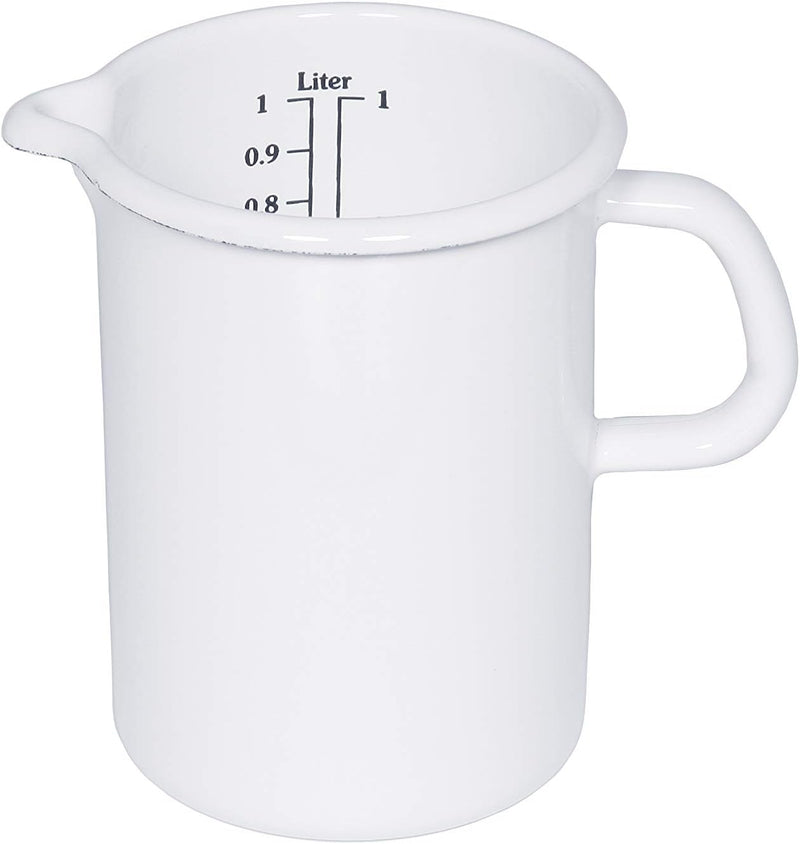 Riess, 0349-033, Küchenmass 14, CLASSIC- WEISS, Durchmesser 14 cm, Inhalt 2 Liter, Emaille, weiss, I