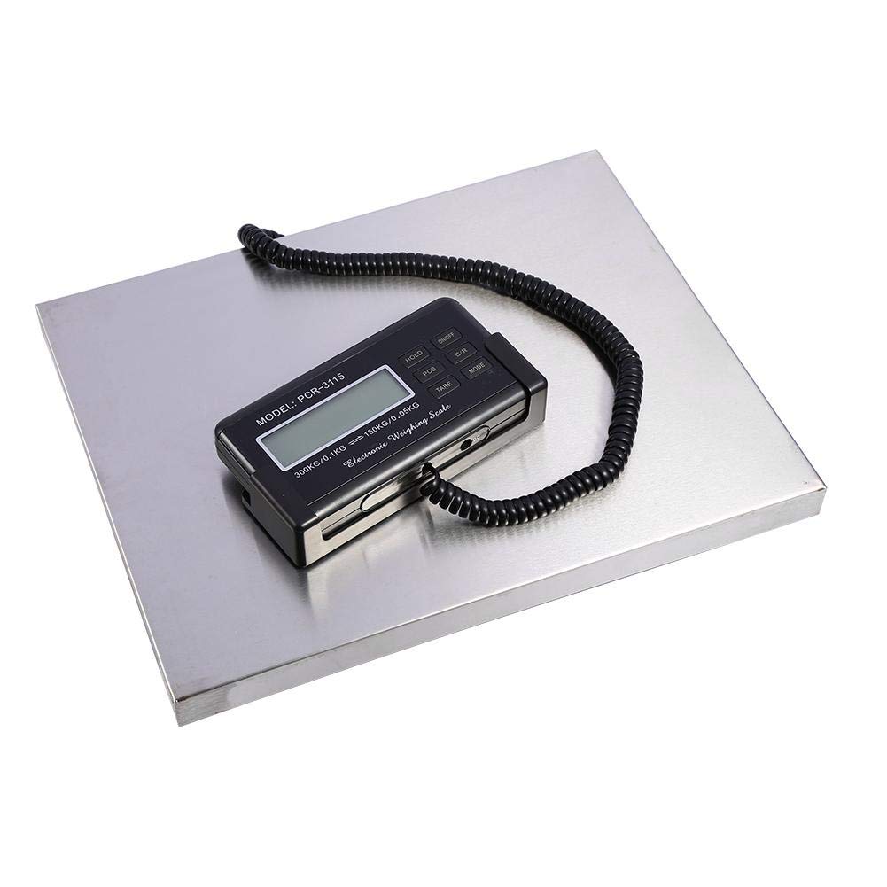 Postwaage, 300 kg, 660 lb x 0,1 lb Digitale Hochleistungspostpaket-Versandplattform-Briefwaage Wiege