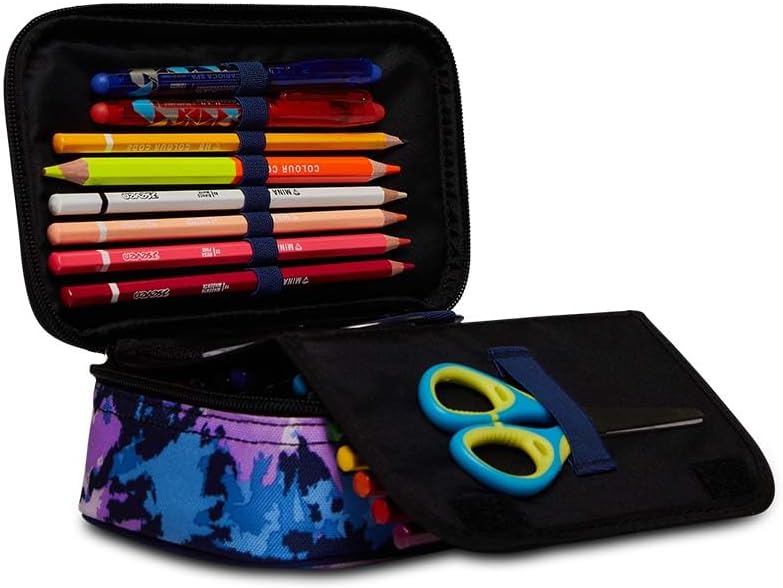 Seven Quick Case, Federmäppchen, Mäppchen, Mehrfarbig, Federtasche für Schreibwaren, Etui mit Stifte